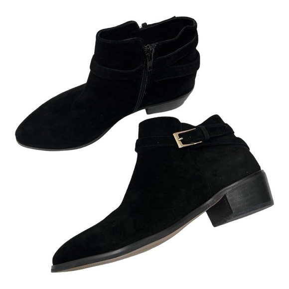 Barneys New York Angela Black Suede Bootie size 8 - Picture 9 of 12